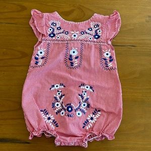 Cecil & Lou Embroidered Bubble, 24 mo